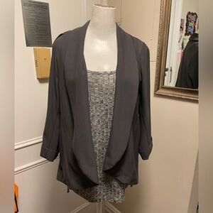 Torrid Charcoal Open Front Blazer